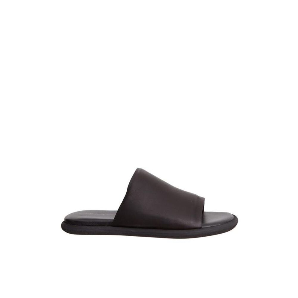 PURO Women's Leather Slide Sandals Women BLACK